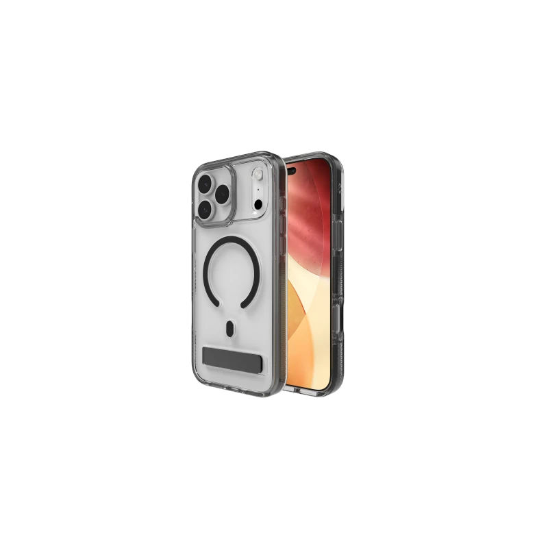 ZAGG Santa Cruz Snap KS - etui z podstawką do iPhone 17 Pro Max kompatybilne z MagSafe (jet black)