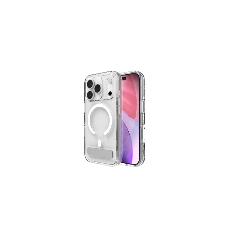 ZAGG Crystal Palace Snap KS - etui z podstawką do iPhone 17 Pro kompatybilne z MagSafe (clear)