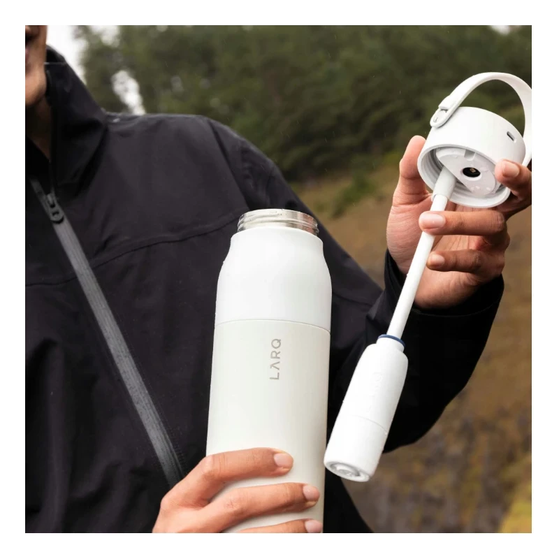 LARQ Bottle PureVis 2 - inteligentna, samoczyszcząca butelka filtrująca, światło UV-C 680ml (eucalyptus green)