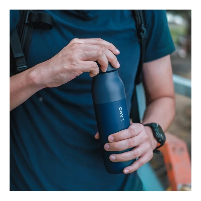 LARQ Bottle PureVis 2 - inteligentna, samoczyszcząca butelka filtrująca, światło UV-C 1L (mojave dune)