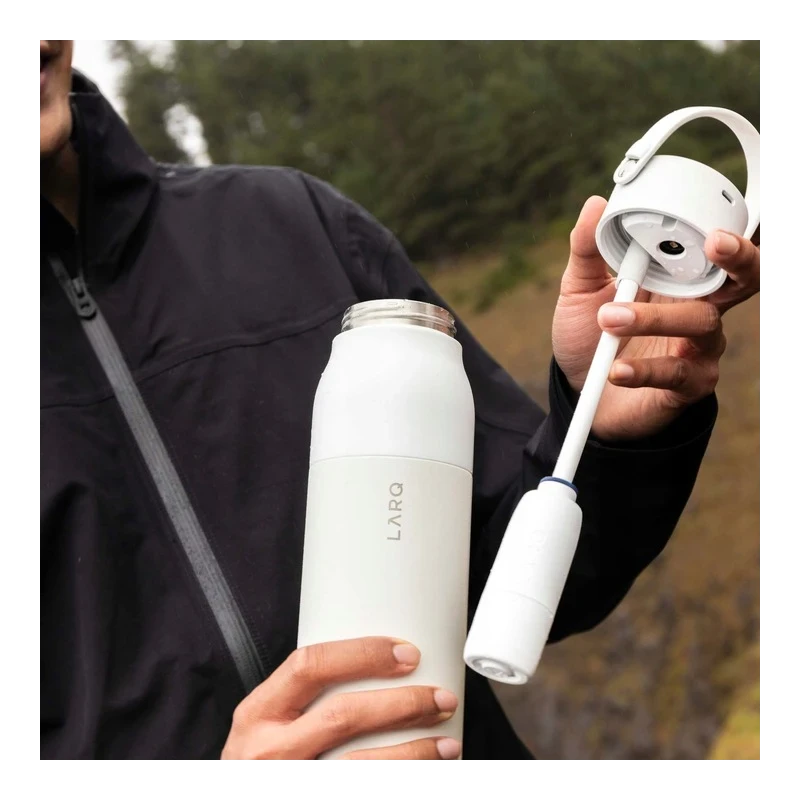 LARQ Bottle PureVis 2 - inteligentna, samoczyszcząca butelka filtrująca, światło UV-C 1L (mojave dune)