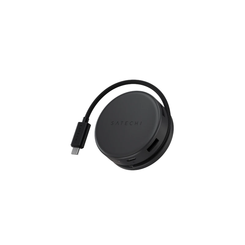 Satechi OntheGo 7-in-1 Multiport Adapter - adapter do urządzeń mobilnych (USB-C PD, 2x USB-A, HDMI 4K, Ethernet, czytnik kart mi