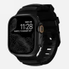 NOMAD Rocky Point Band - pasek do Apple Watch 46mm/49mm z FKM oraz tytanu (carbon black, black hardware)