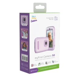 myFirst Camera 50 - aparat fotograficzny dla dzieci z technologią AI, dotykowym ekranem IPS i podwójnym obiektywem 16MP/20MP (pu