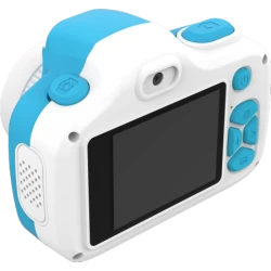 myFirst Camera 3 - aparat cyfrowy dla dzieci z gumowym etui ochronnym, ekranem 2" IPS, rozdzielczości 16MP i dwoma obiektywami (