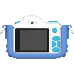 myFirst Camera 3 - aparat cyfrowy dla dzieci z gumowym etui ochronnym, ekranem 2" IPS, rozdzielczości 16MP i dwoma obiektywami (