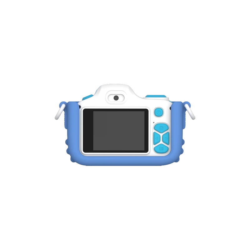 myFirst Camera 3 - aparat cyfrowy dla dzieci z gumowym etui ochronnym, ekranem 2" IPS, rozdzielczości 16MP i dwoma obiektywami (