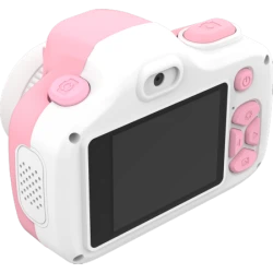 myFirst Camera 3 - aparat cyfrowy dla dzieci z gumowym etui ochronnym, ekranem 2" IPS, rozdzielczości 16MP i dwoma obiektywami (