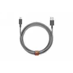 Native Union Belt Cable XL - kabel USB-A - lightning, 3 m (zebra)
