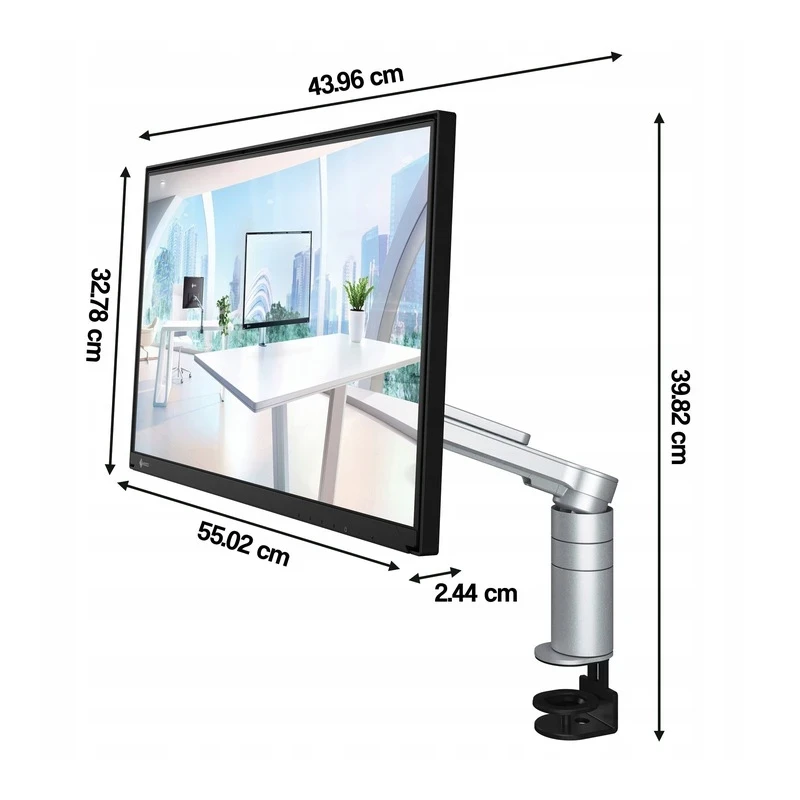 EIZO FlexScan FLT-BK monitor 23,8'' 1920x1080 USB-C zintegrowane ramie 16:9 (czarny)
