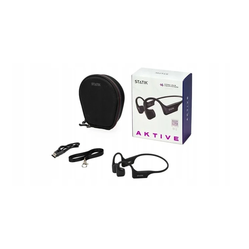 Statik Aktive Bone Conduction Headphones - bezprzewodowe słuchawki z przewodnictwem kostnym (black)
