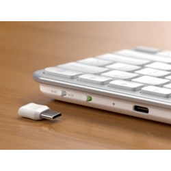 Satechi Slim EX1 - klawiatura Bluetooth do trzech urządzeń z przełącznikiem trybu Mac/Windows (silver)