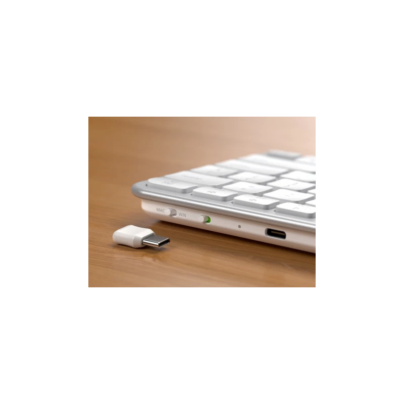 Satechi Slim EX1 - klawiatura Bluetooth do trzech urządzeń z przełącznikiem trybu Mac/Windows (silver)