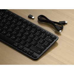 Satechi Slim EX1 - klawiatura Bluetooth do trzech urządzeń z przełącznikiem trybu Mac/Windows (space black)