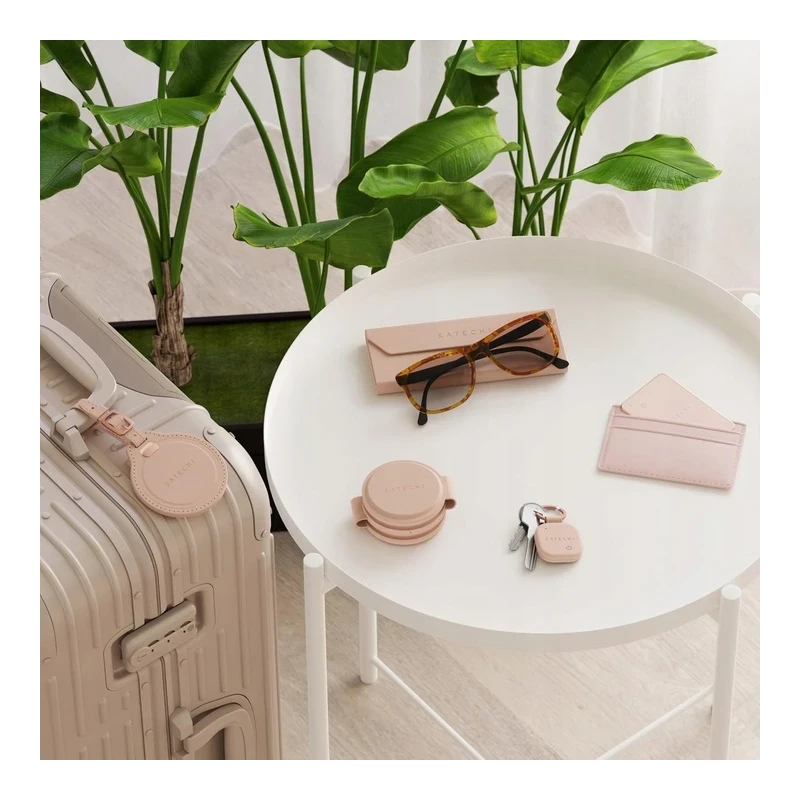 Satechi FindAll brelok ze skóry wegańskiej z lokalizatorem Apple Find My (desert rose)