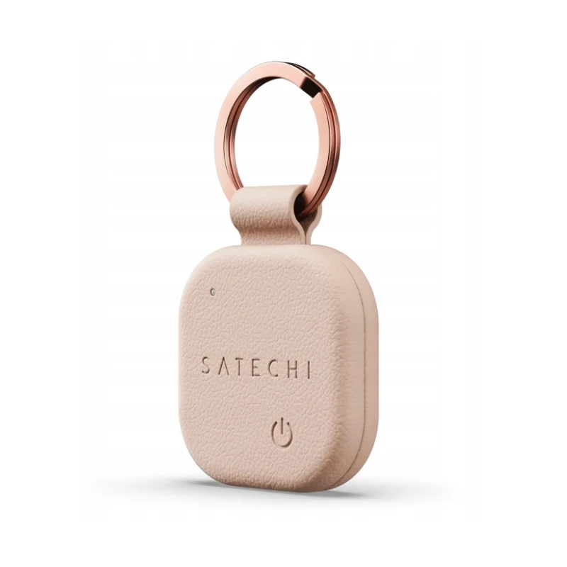 Satechi FindAll brelok ze skóry wegańskiej z lokalizatorem Apple Find My (desert rose)