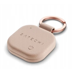 Satechi FindAll brelok ze skóry wegańskiej z lokalizatorem Apple Find My (desert rose)