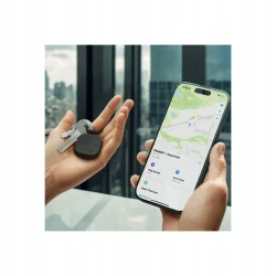 Satechi FindAll brelok ze skóry wegańskiej z lokalizatorem Apple Find My (black)