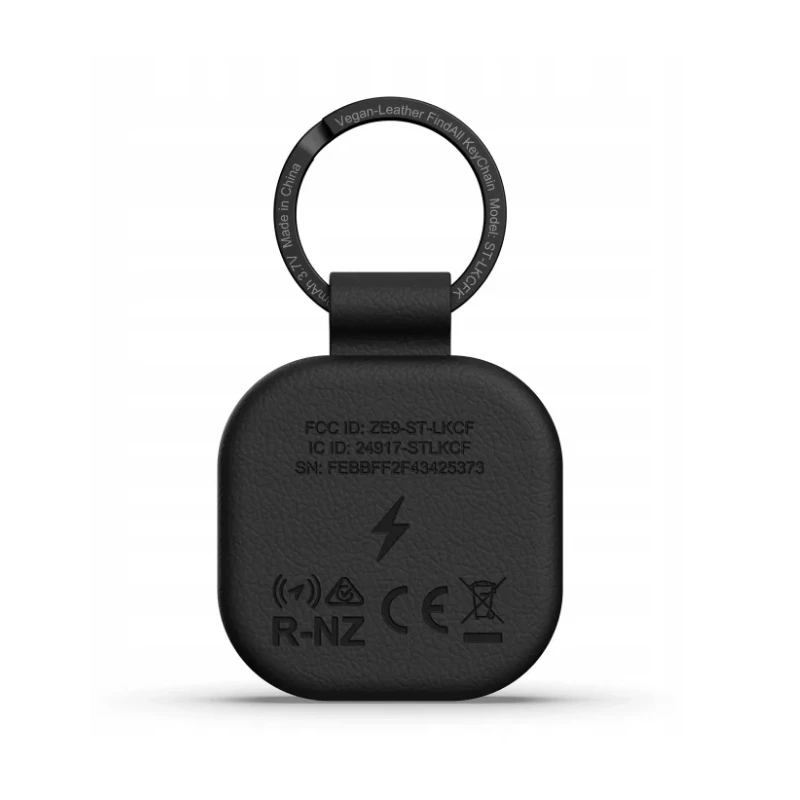 Satechi FindAll brelok ze skóry wegańskiej z lokalizatorem Apple Find My (black)