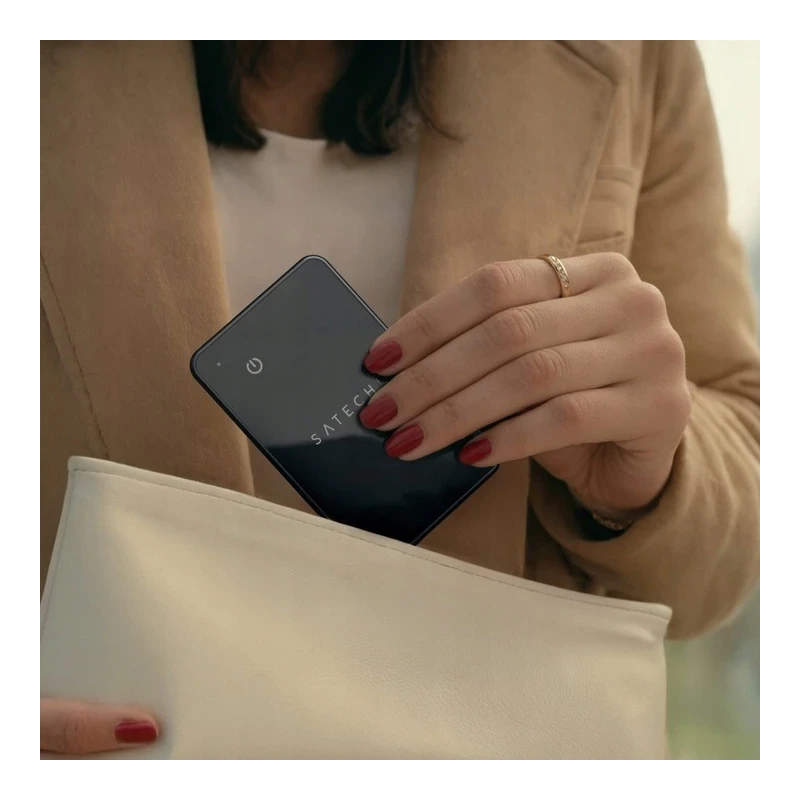 Satechi FindAll karta lokalizująca portfel z Apple Find My MagSafe IP66 (black)