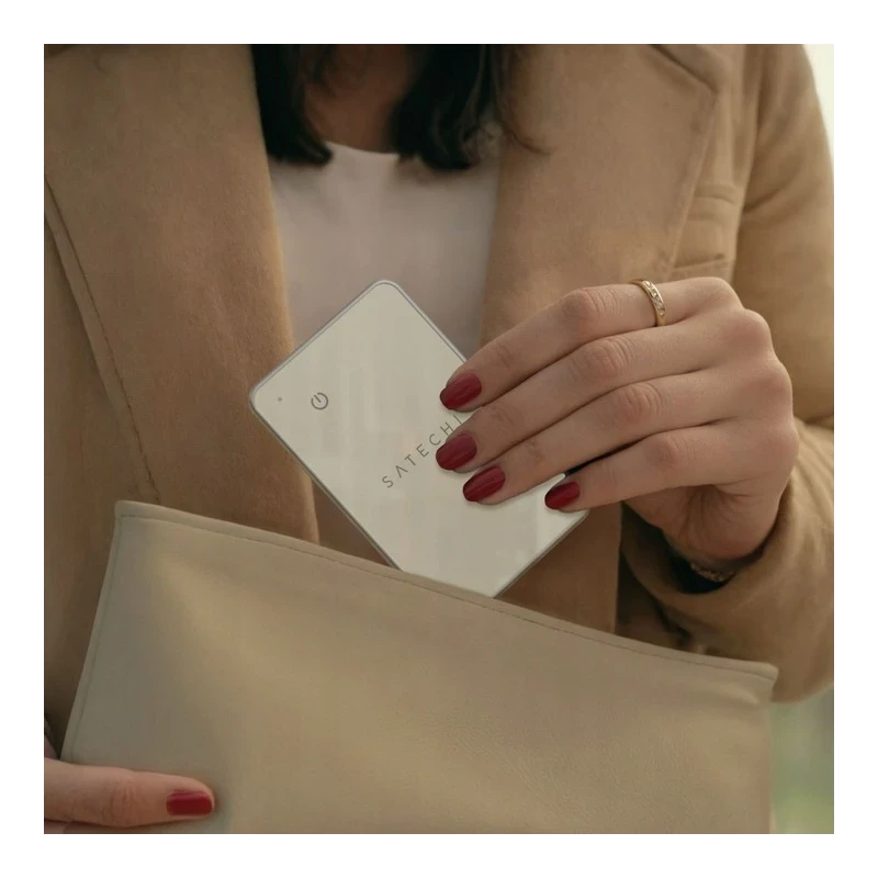 Satechi FindAll Wallet Card - karta lokalizująca portfel kompatybilna z Apple Find My (sand)