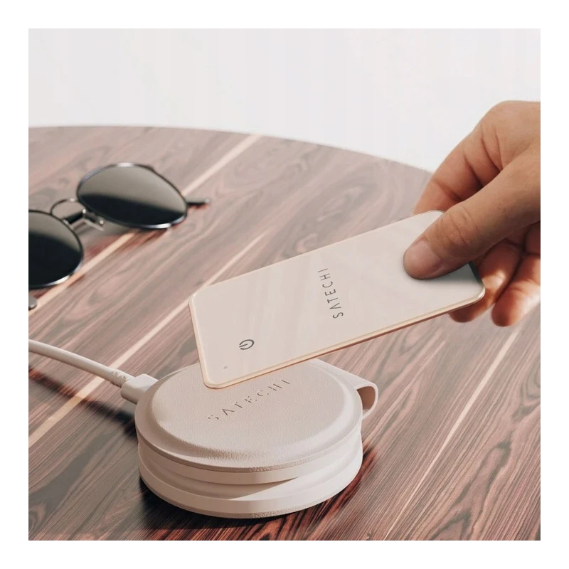 Satechi FindAll karta lokalizująca portfel z Apple Find My MagSafe IP66 (desert rose)