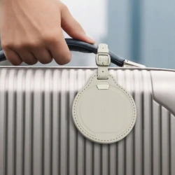 Satechi FindAll zawieszka do bagażu ze skóry wegańskiej z Apple Find My (sand)