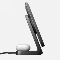NOMAD Stand One - bezprzewodowa ładowarka Qi2,2 25W do dwóch urządzeń kompatybilna z MagSafe, 4 gen. (carbide)