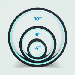 Chirp Wheel Plus 3 pk 4", 6", 10" - zestaw 3 kół do ćwiczeń, stretchingu, rehabilitacji, jogi, pilatesu 4", 6", 10" (3szt)