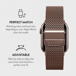 BURGA Metal Mesh Elegance - bransoleta do Apple Watch 42/44 mm (rose gold)