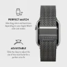 BURGA Metal Mesh Elegance - bransoleta do Apple Watch 38/40 mm (silver)