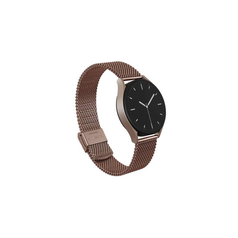 BURGA Metal Mesh Elegance - uniwersalna bransoleta do zegarka 22 mm (rose gold)