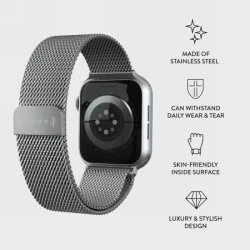 BURGA Metal Mesh Band - bransoleta do Apple Watch 42/44 mm (silver)