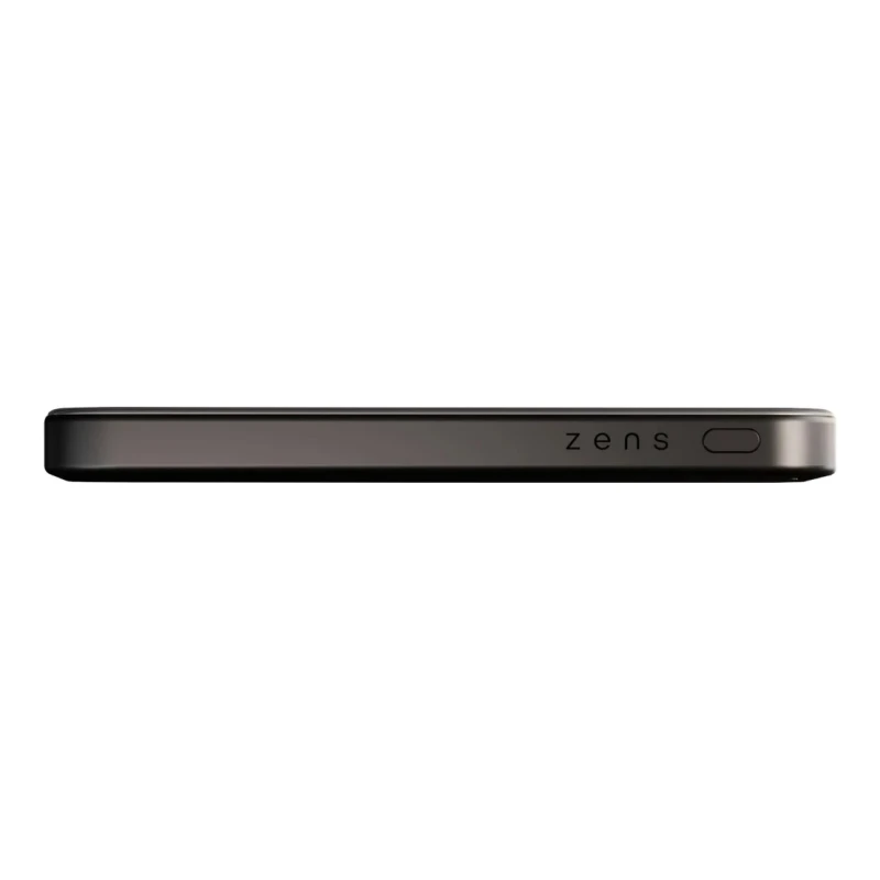 ZENS Slim Qi2 Aluminium Powerbank - magnetyczny powerbank 5000 mAh kompatybilny z MagSafe i Qi2 (black)