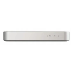 ZENS Slim Qi2 Aluminium Powerbank magnetyczny powerbank 10000 mAh MagSafe (white)