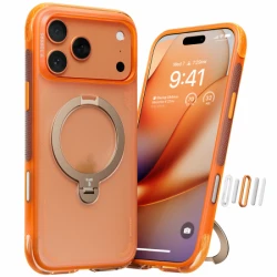 TORRAS Ostand Spin Air - etui do iPhone 17 Pro kompatybilne z MagSafe (horizon orange)