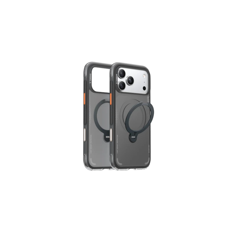 TORRAS Ostand Spin Air - etui do iPhone 17 Pro Max kompatybilne z MagSafe (shadow black)