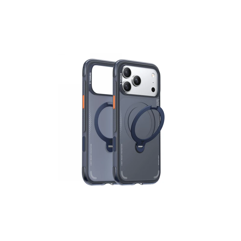 TORRAS Ostand Spin Air - etui do iPhone 17 Pro Max kompatybilne z MagSafe (midnight blue)