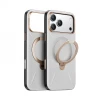 TORRAS QPro Leather - etui do iPhone 17 Pro kompatybilne z MagSafe (pearl gray)