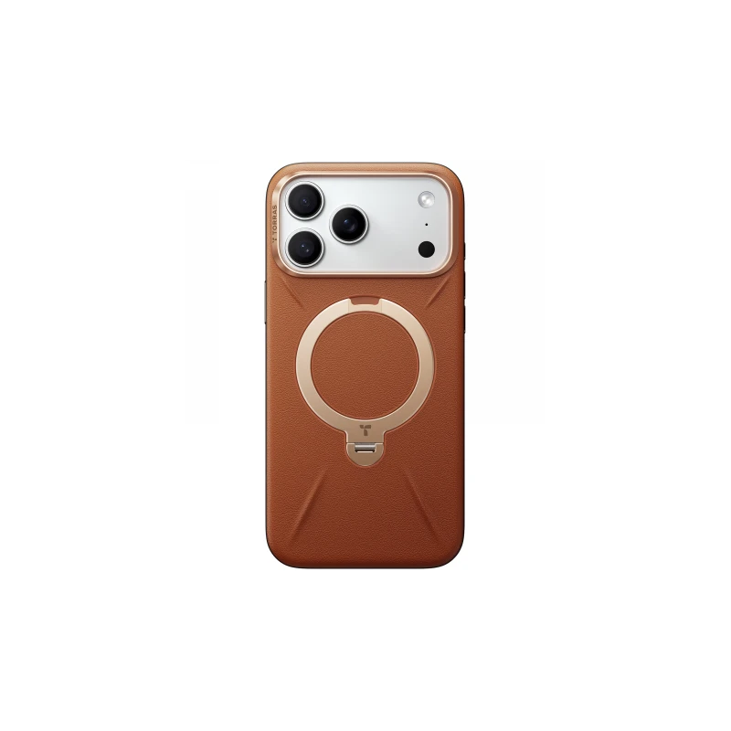 TORRAS QPro Leather - etui do iPhone 17 Pro kompatybilne z MagSafe (amber brown)