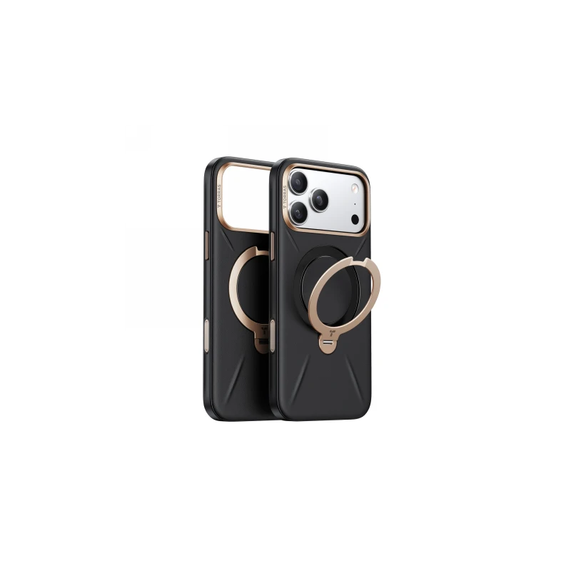 TORRAS QPro Leather - etui do iPhone 17 Pro Max kompatybilne z MagSafe (ivory black)