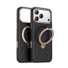 TORRAS QPro Leather - etui do iPhone 17 Pro Max kompatybilne z MagSafe (ivory black)