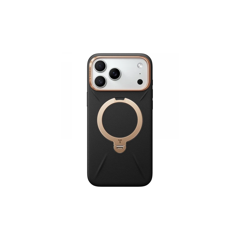 TORRAS QPro Leather - etui do iPhone 17 Pro Max kompatybilne z MagSafe (ivory black)