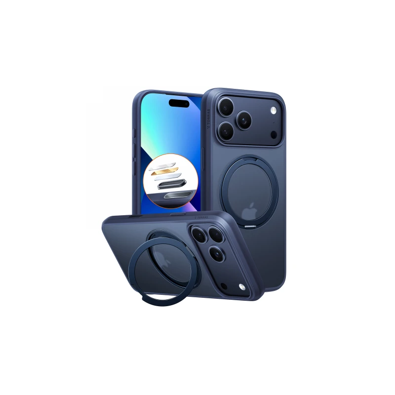 TORRAS Ostand Pro - etui do iPhone 17 Pro Max kompatybilne z MagSafe (midnight blue)