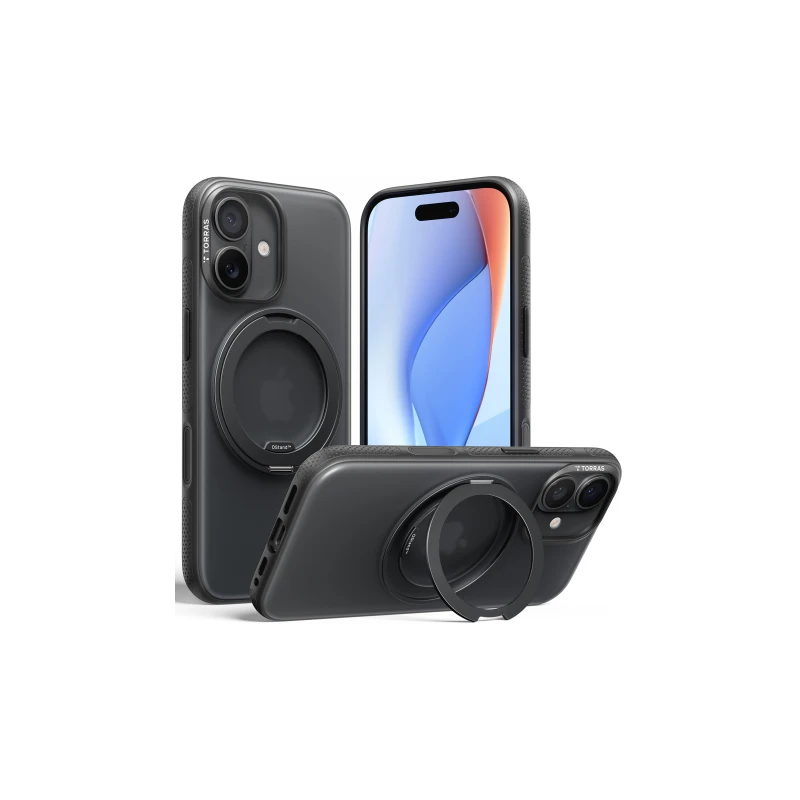 TORRAS Ostand R Fitness - etui do iPhone 17 kompatybilne z MagSafe (black)