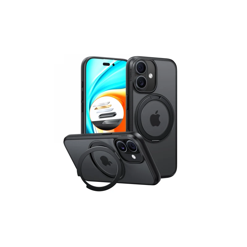TORRAS Ostand Pro - etui do iPhone 17 kompatybilne z MagSafe (black)
