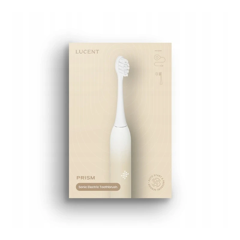 BE LUCENT Prism Smart szczoteczka soniczna do zębów USB-C (vanilla cream)