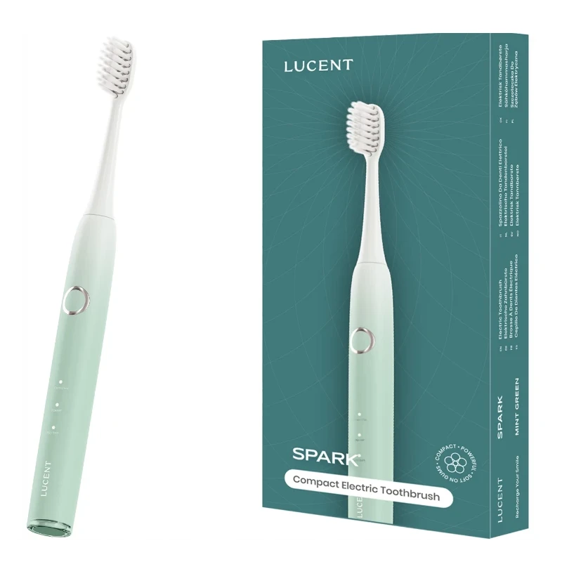 Be Lucent Spark - szczoteczka soniczna timer 3 tryby pracy IPX7 USB-C (mint green)