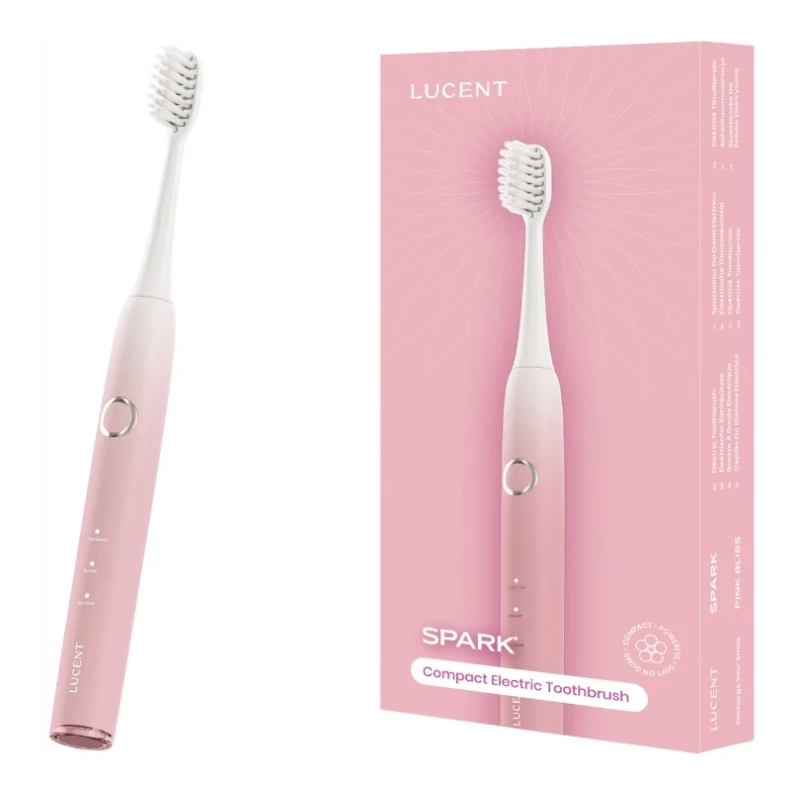 Be Lucent Spark - szczoteczka soniczna timer 3 tryby pracy IPX7 USB-C (pink bliss)