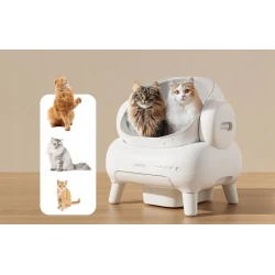 Neakasa M1 automatyczna samoczyszcząca kuweta dla kotów, kontrola zapachów - biała